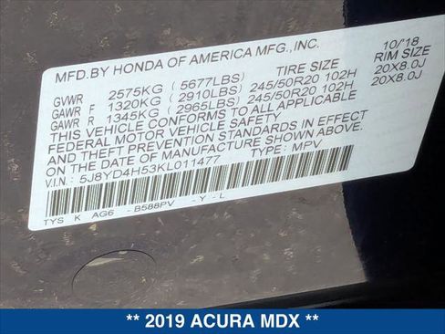 Used 2019 Acura MDX SH-AWD w/ Technology Package image 24