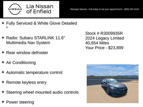 Used 2024 Subaru Legacy Limited AWD/4WD image 10