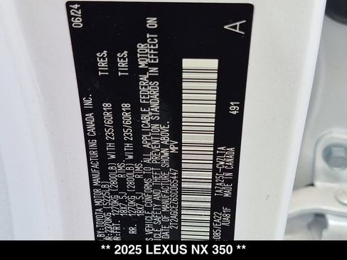 Used 2025 Lexus NX 350 AWD w/ Accessory Package (2T) image 27