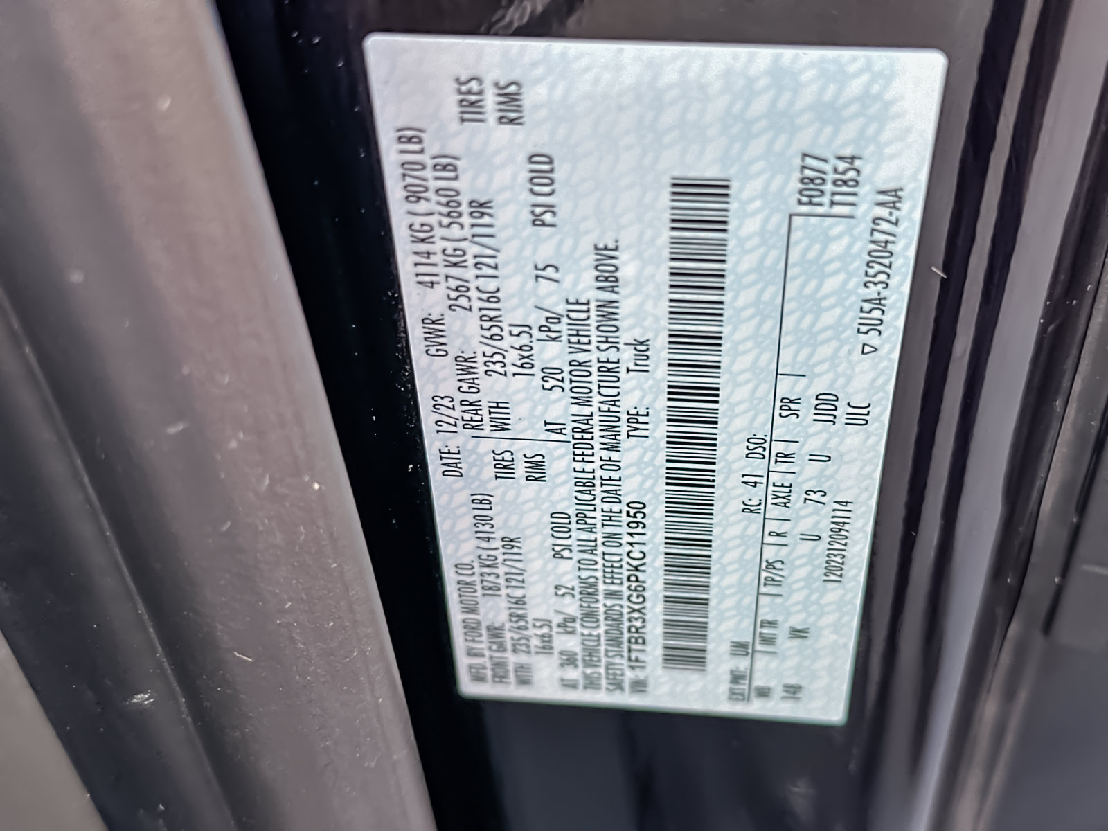 Used 2023 Ford Transit 250 148 High Roof Extended w/ Load Area Protection Package RWD image 27
