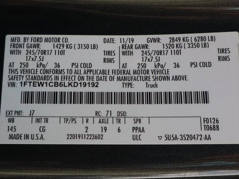 Used 2020 Ford F150 XL w/ Equipment Group 101A Mid image 48