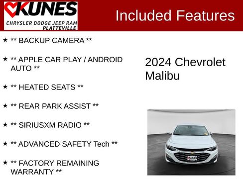 Used 2024 Chevrolet Malibu LT FWD image 2