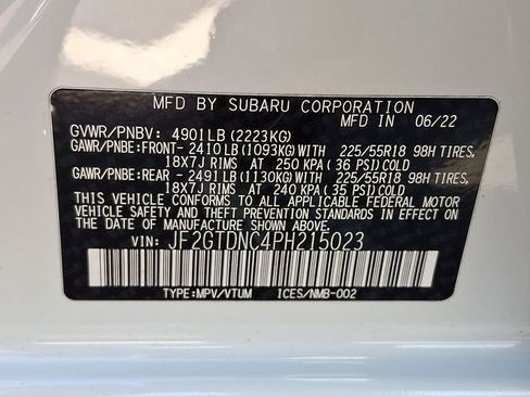 Used 2023 Subaru Crosstrek Hybrid w/ Moonroof Package w/Navigation AWD/4WD image 29