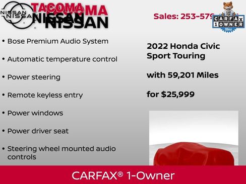 Used 2022 Honda Civic Sport Touring image 2