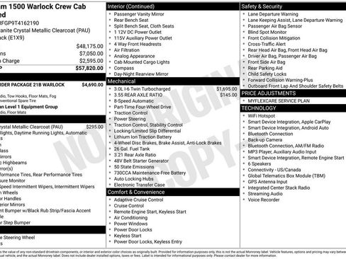 New 2026 RAM 1500 Classic Warlock image 6