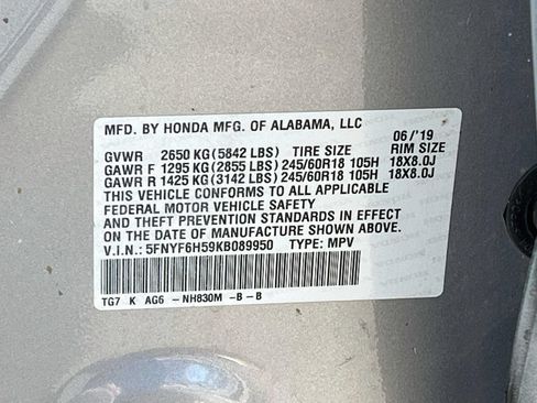 Used 2019 Honda Pilot EX-L image 33