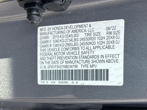 Used 2022 Honda Pilot Special Edition image 32