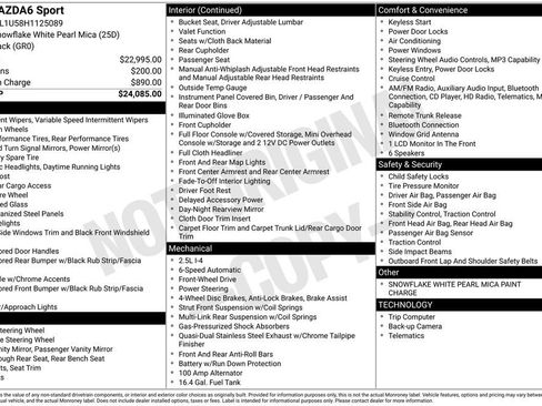 Used 2017 MAZDA MAZDA6 Sport image 3