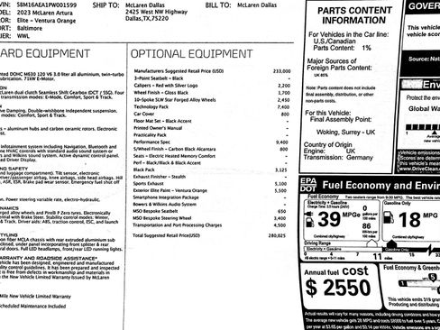 Used 2023 McLaren Artura image 67
