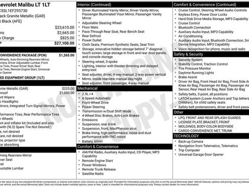 Used 2014 Chevrolet Malibu LT w/ Power Convenience Package FWD image 3