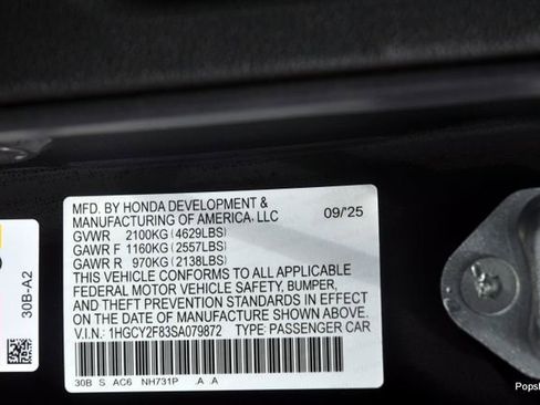 Certified 2025 Honda Accord Touring image 22