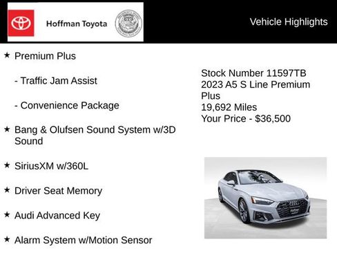 Used 2023 Audi A5 2.0T Premium Plus AWD/4WD image 21