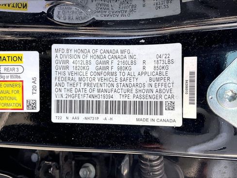 Used 2022 Honda Civic EX image 34
