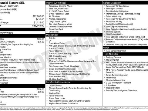 Used 2023 Hyundai Elantra SEL FWD image 3