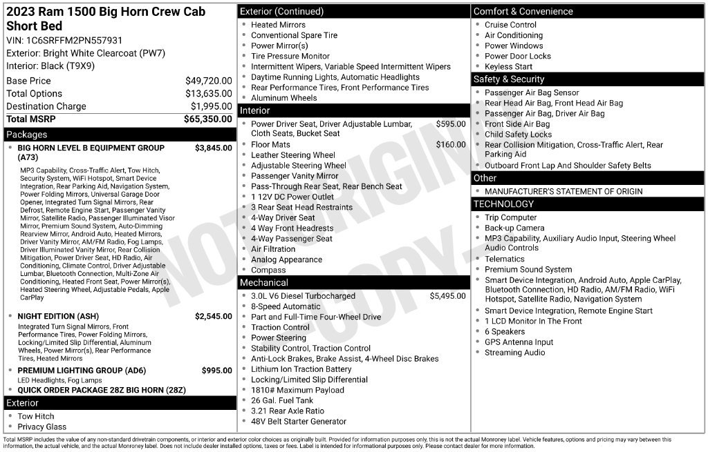 Used 2023 RAM 1500 Big Horn AWD/4WD image 9
