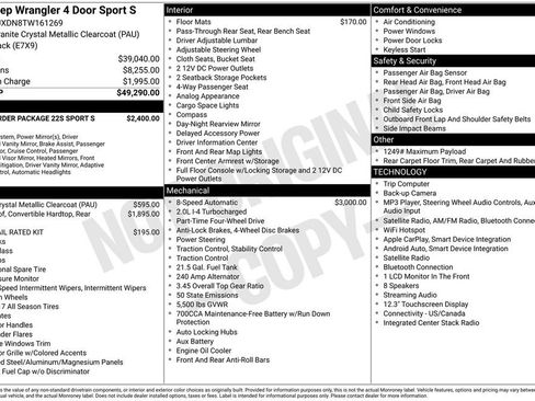Used 2026 Jeep Wrangler Unlimited Sport AWD/4WD image 37