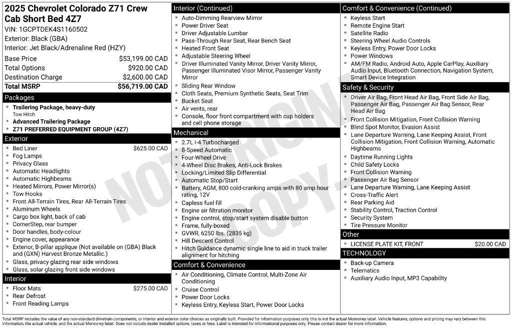 Used 2025 Chevrolet Colorado Z71 AWD/4WD image 2