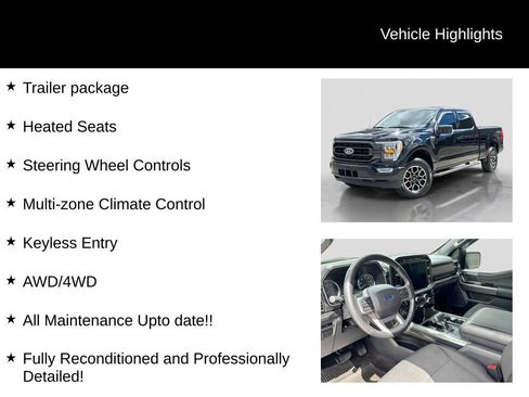 Certified 2022 Ford F150 XLT w/ Equipment Group 302A High AWD/4WD image 27