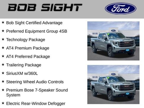 Used 2024 GMC Sierra 1500 AT4 w/ Technology Package AWD/4WD image 3