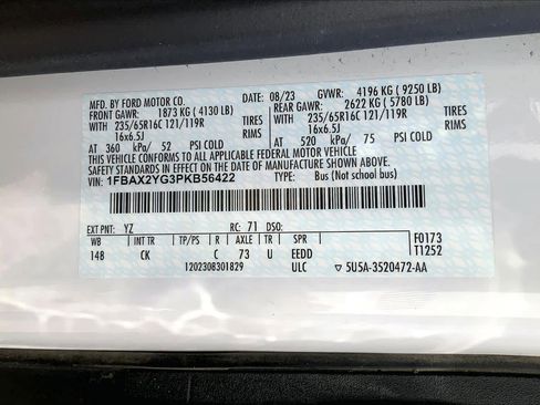 Used 2023 Ford Transit 350 XLT image 30