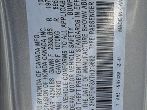 Certified 2026 Honda Civic FWD Hybrid Sedan image 25