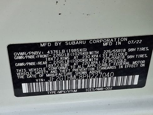 Certified 2023 Subaru Crosstrek 2.5i Limited w/ Moonroof Package image 27