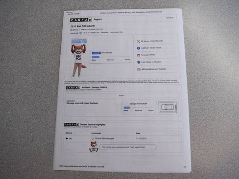 Used 2012 FIAT 500 Abarth w/ Safety & Convenience Pkg FWD image 13