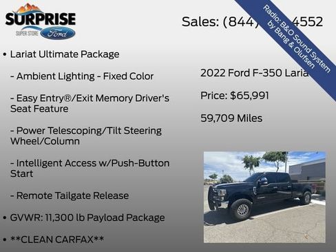 Used 2022 Ford F350 Lariat w/ Lariat Ultimate Package AWD/4WD image 18