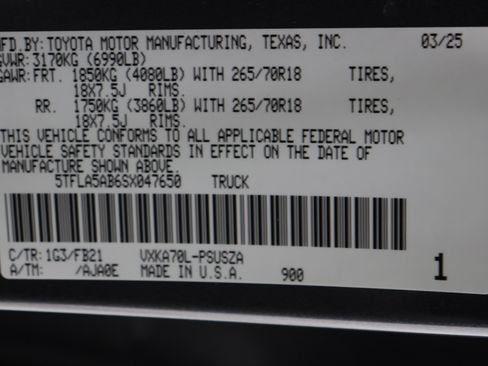 Certified 2025 Toyota Tundra SR5 RWD image 39