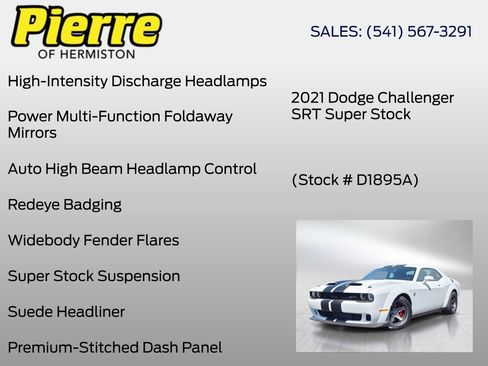 Used 2021 Dodge Challenger SRT Super Stock RWD image 36