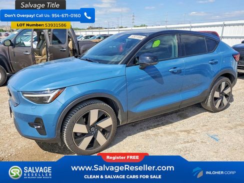 Used 2022 Volvo C40 P8 Recharge Ultimate AWD/4WD image 1