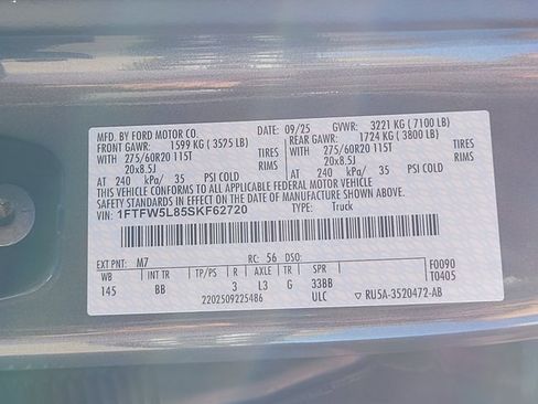 New 2025 Ford F150 Lariat w/ Equipment Group 501A Mid image 13