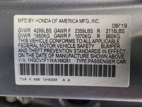 Used 2019 Honda Accord LX image 33