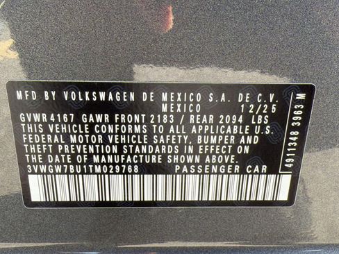 New 2026 Volkswagen Jetta SEL FWD image 19
