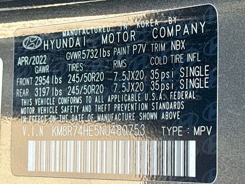 Used 2022 Hyundai Palisade Calligraphy image 35