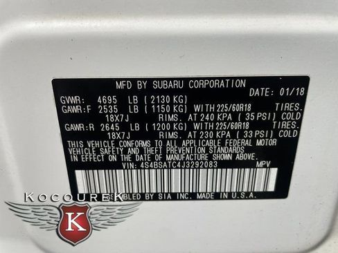 Used 2018 Subaru Outback 2.5i Touring image 27