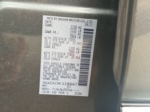 Certified 2021 Nissan Murano S image 28