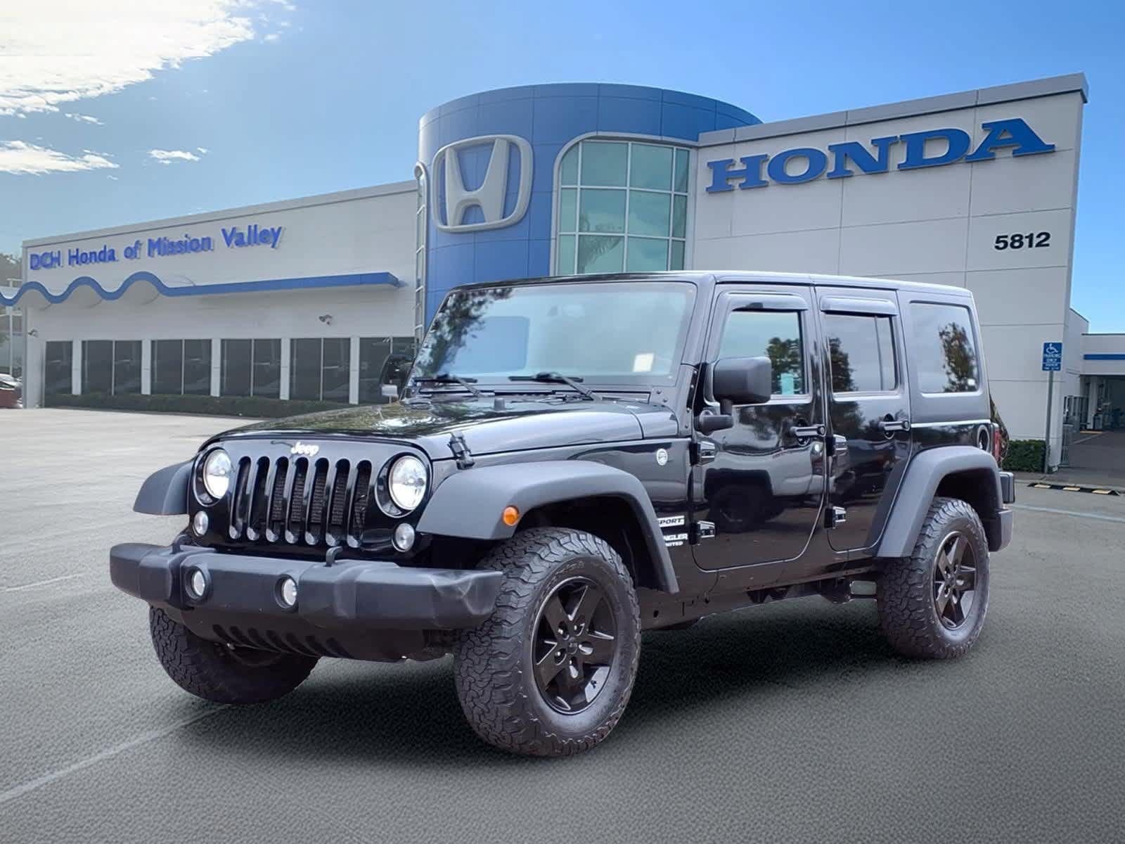 Used 2017 Jeep Wrangler Unlimited Sport w/ Quick Order Package 24S AWD/4WD image 1