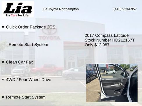 Used 2017 Jeep Compass Latitude AWD/4WD image 7