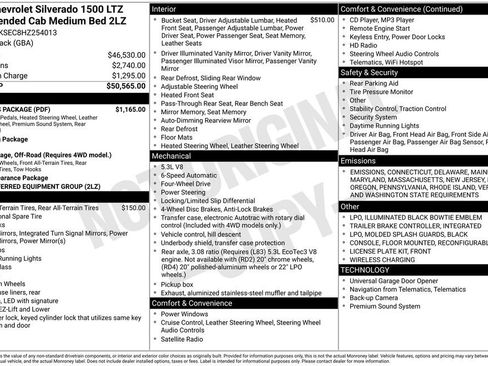 Used 2017 Chevrolet Silverado 1500 LTZ Z71 w/ LTZ Plus Package image 14