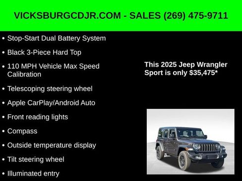 New 2025 Jeep Wrangler Sport image 22