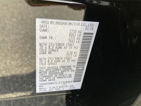 New 2026 Nissan Pathfinder Platinum w/ Cargo Package FWD image 33