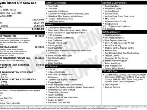 Used 2018 Toyota Tundra SR5 w/ TRD Sport Package image 4