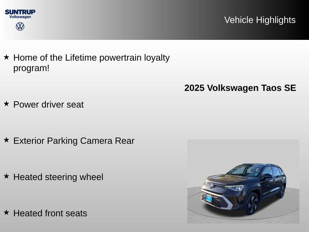 Used 2025 Volkswagen Taos SE AWD/4WD image 7