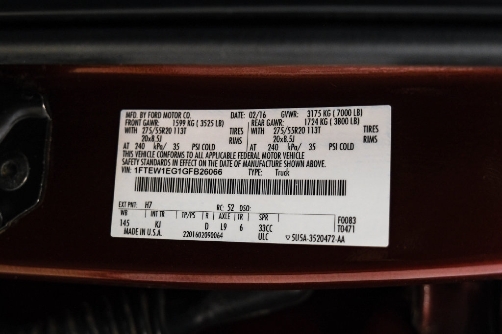 Used 2016 Ford F150 King Ranch w/ Equipment Group 601A Luxury AWD/4WD image 57