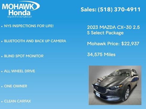Used 2023 MAZDA CX-30 AWD 2.5 S w/ Select Package image 7