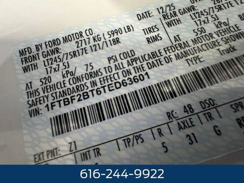 New 2026 Ford F250 XL w/ Snow Plow Prep Package image 27