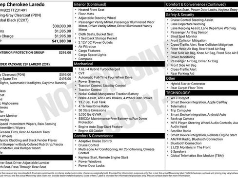 New 2026 Jeep Cherokee Laredo AWD/4WD image 29