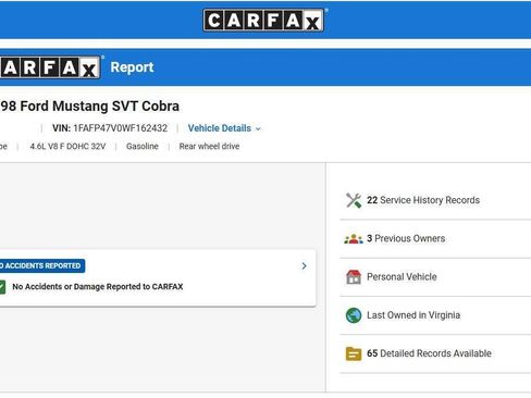 Used 1998 Ford Mustang Cobra RWD image 5