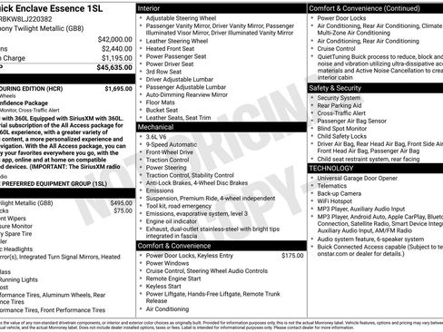 Used 2020 Buick Enclave Essence w/ Sport Touring Edition FWD image 8
